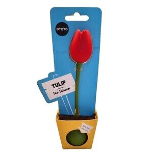 OTOTO Tulip Tea Infuser - BPA-free Silicone & 100% Food Grade Tea Steeper- RED